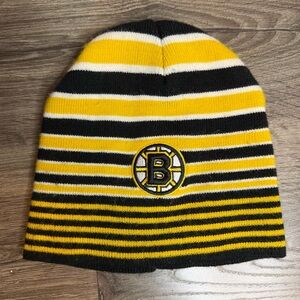 NHL Black and Yellow Knit Bruins (or Raiders 😉) Beanie